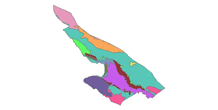 بروزترین نقشه شیپ فایل کاربری اراضی شهرستان عسلویه + PDF