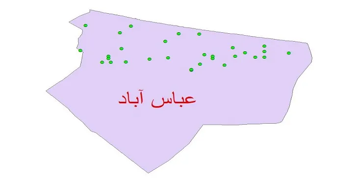 دانلود نقشه شیپ فایل کیفیت آب چاه های شهرستان عباس آباد