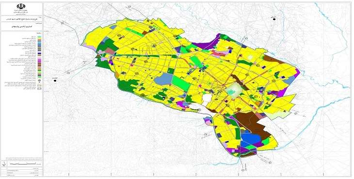 دانلود نقشه کاربری اراضی شهر مشهد