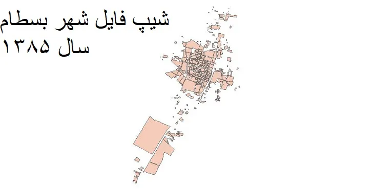 دانلود شیپ فایل بلوک آماری شهر بسطام