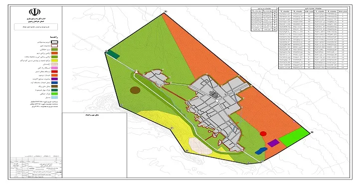 نقشه محدوده و حریم شهر خواف | کیفیت بالا