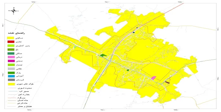 نقشه شیپ فایل (GIS) شهر شفت 1405 + عکس با کیفیت