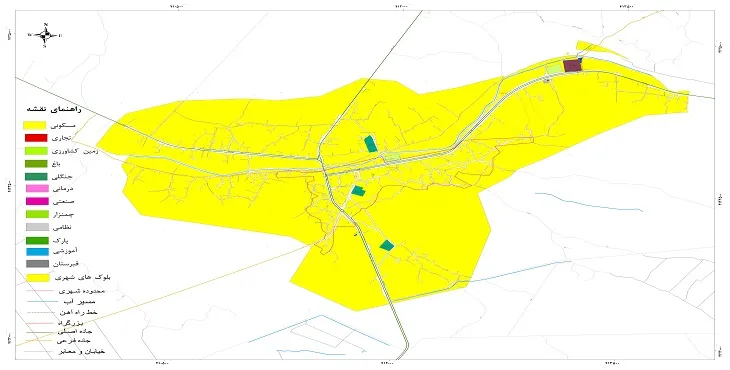 نقشه شیپ فایل (GIS) شهر رودبنه 1405 + عکس با کیفیت