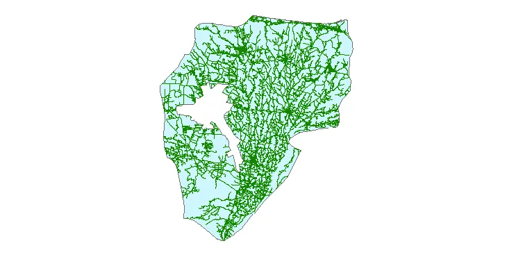 جدیدترین نقشه شیپ فایل راه های شهرستان رشت + PDF