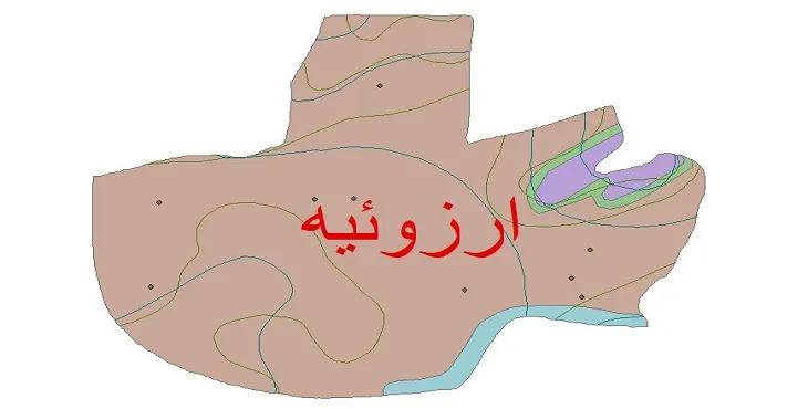 نقشه شیپ‌ فایل اقلیم‌شناسی شهرستان ارزوئیه + 7 لایه اقلیمی