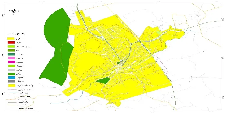نقشه شیپ فایل (GIS) شهر ماسال 1405 + عکس با کیفیت
