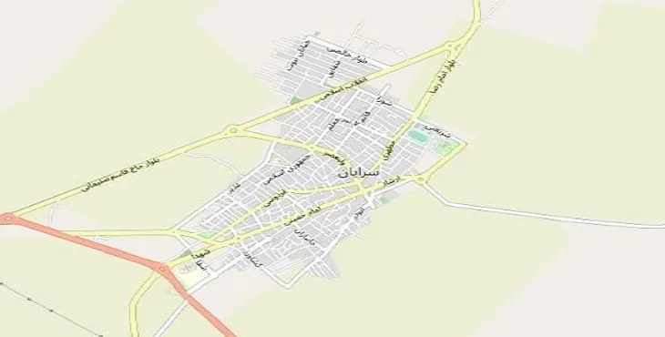 دانلود نقشه شهر سرایان + pdf با کیفیت بالا