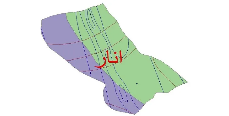 نقشه شیپ‌ فایل اقلیم‌شناسی شهرستان انار + 7 لایه اقلیمی
