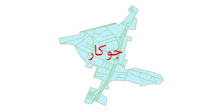 دانلود نقشه شیپ فایل شبکه معابر شهر جوکار