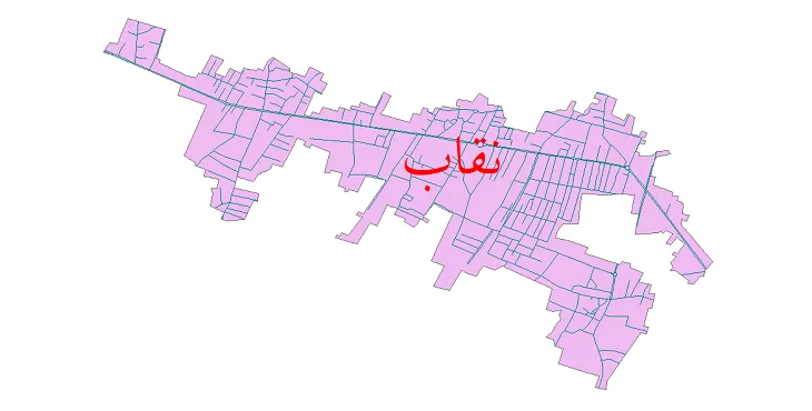 دانلود نقشه شیپ فایل شبکه معابر شهر نقاب