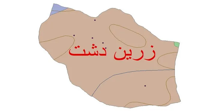 نقشه شیپ‌ فایل اقلیم‌شناسی شهرستان زرین دشت + 7 لایه اقلیمی
