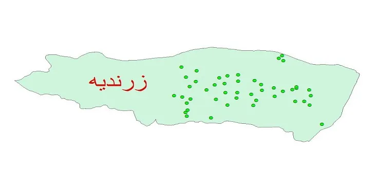 دانلود نقشه شیپ فایل کیفیت آب چاه های شهرستان زرندیه