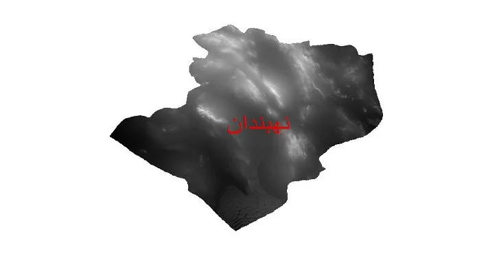 دانلود نقشه دم (DEM) شهرستان نهبندان | دقت 30 متر