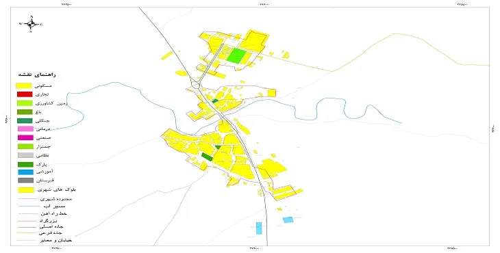 جدیدترین نقشه شهر بیرانشهر | قابل چاپ + کیفیت بالا