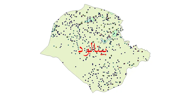 دانلود نقشه جمعیت نقاط شهری و روستایی شهرستان بینالود از سال 1335 تا 1395