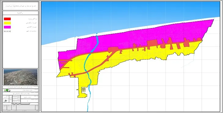 نقشه محدوده و حریم شهر سرخرود | کیفیت بالا