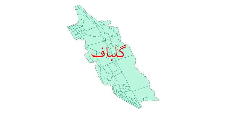 دانلود نقشه شیپ فایل شبکه معابر شهر گلباف
