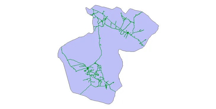 جدیدترین نقشه شیپ فایل راه های شهرستان رشتخوار + PDF