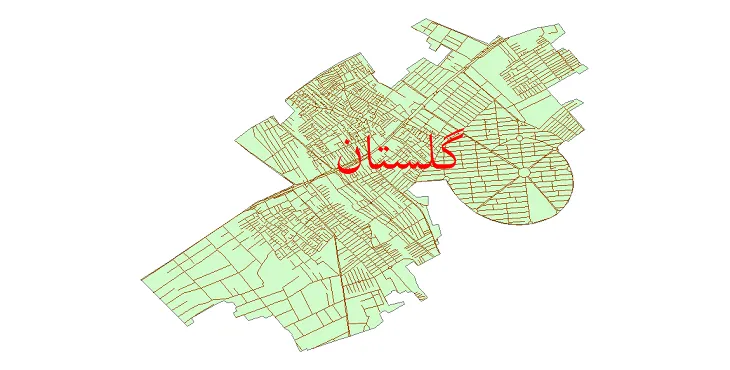 دانلود نقشه شیپ فایل شبکه معابر شهر گلستان