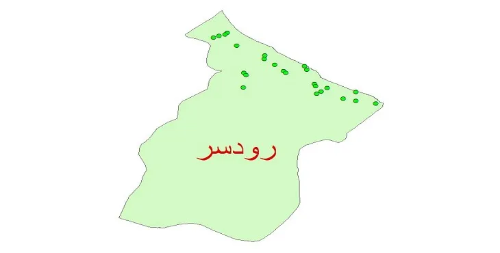 دانلود نقشه شیپ فایل کیفیت آب چاه های شهرستان رودسر