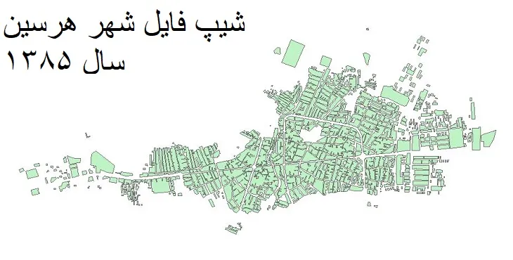 دانلود شیپ فایل بلوک آماری شهر هرسین