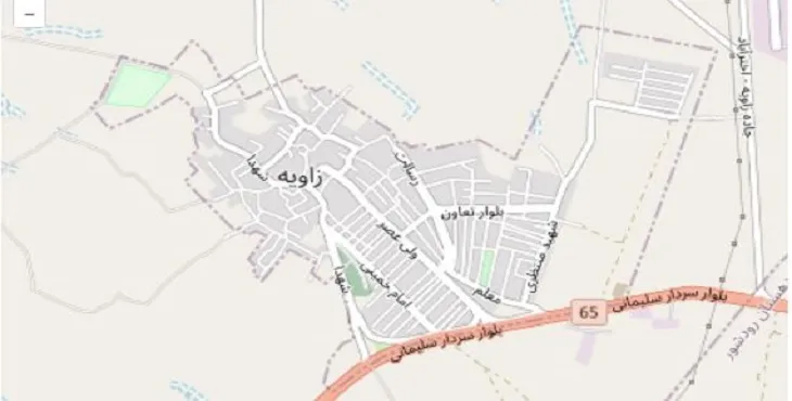 دانلود نقشه شهر زاویه + pdf با کیفیت بالا
