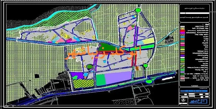 دانلود نقشه اتوکد (Autocad) زیباشهر سال 89