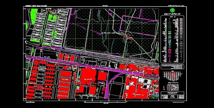 دانلود نقشه اتوکد منطقه 21 شهر تهران