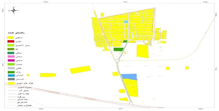 نقشه شیپ فایل (GIS) شهر نیمبلوک 1404 + عکس با کیفیت