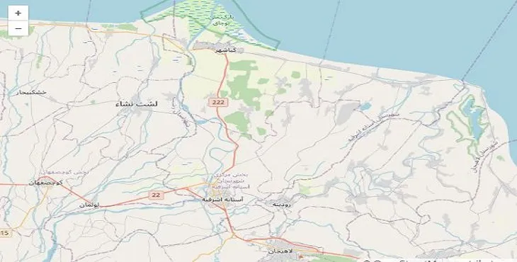 دانلود نقشه شهرستان آستانه اشرفیه + pdf با کیفیت بالا