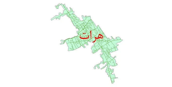 دانلود نقشه شیپ فایل شبکه معابر شهر هرات