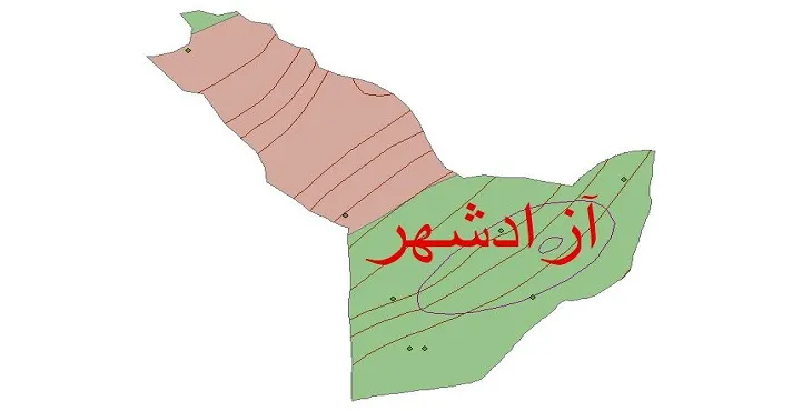 نقشه شیپ‌ فایل اقلیم‌شناسی شهرستان آزادشهر + 7 لایه اقلیمی