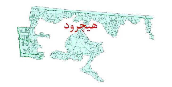 دانلود نقشه شیپ فایل شبکه معابر شهر هچیرود