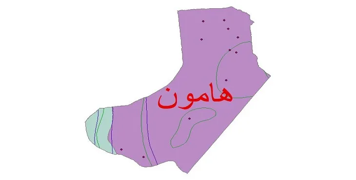 نقشه شیپ فایل اقلیمشناسی شهرستان هامون + 7 لایه اقلیمی