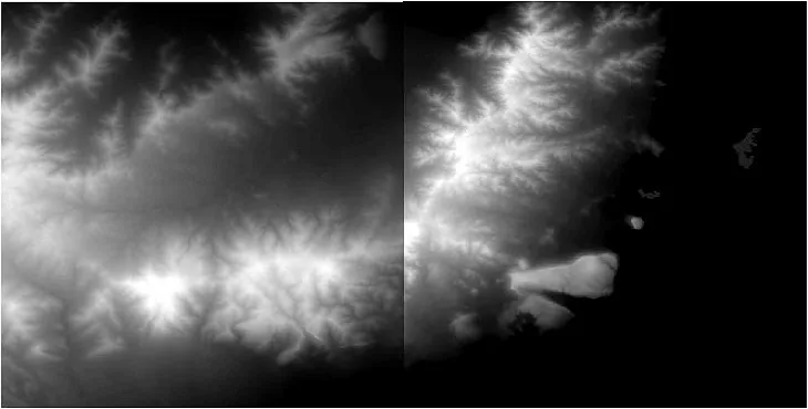  دانلود نقشه دم (DEM) 10 متر شهر بهبهان