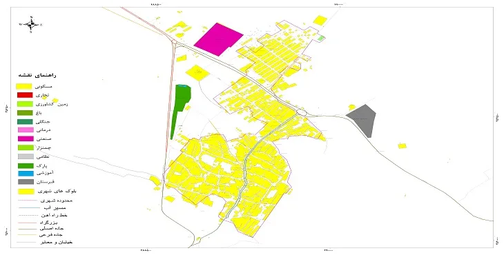 نقشه شیپ فایل (GIS) شهر گهرو 1404 + عکس با کیفیت