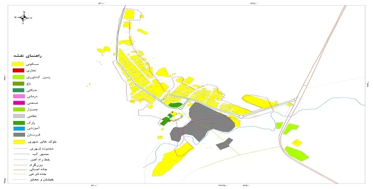 جدیدترین نقشه شهر صالح آباد ایلام | قابل چاپ + کیفیت بالا