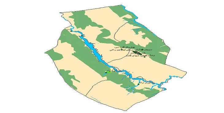 دانلود نقشه های شیپ فایل شهرستان دزپارت + کاملترین لایه GIS