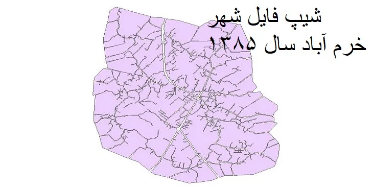 دانلود شیپ فایل بلوک آماری شهر خرم آباد مازندران