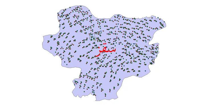 دانلود نقشه شیپ فایل جمعیت نقاط شهری و روستایی شهرستان سقز از سال 1335 تا 1395