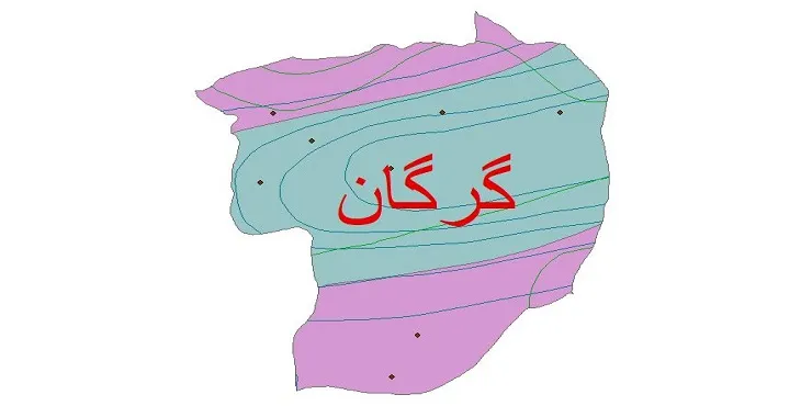 نقشه شیپ‌ فایل اقلیم‌شناسی شهرستان گرگان + 7 لایه اقلیمی