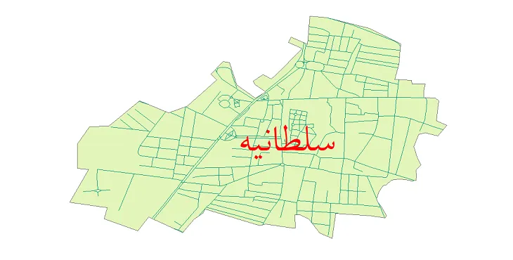 دانلود نقشه شیپ فایل شبکه معابر شهر سلطانیه