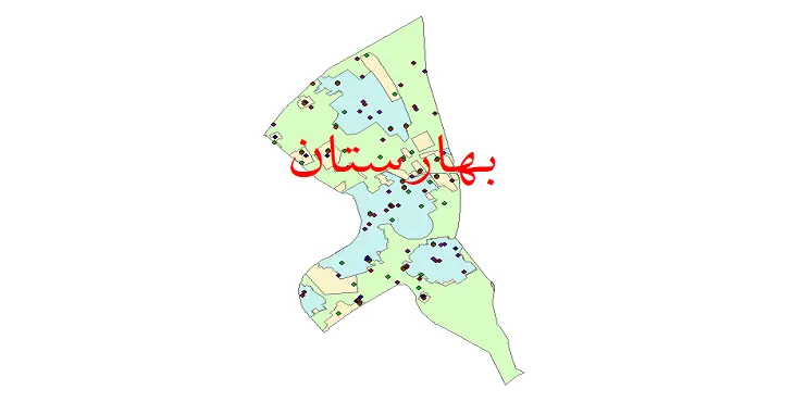 دانلود نقشه جمعیت نقاط شهری و روستایی شهرستان بهارستان از سال 1335 تا 1395