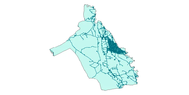 جدیدترین نقشه شیپ فایل راه های شهرستان شوش + PDF