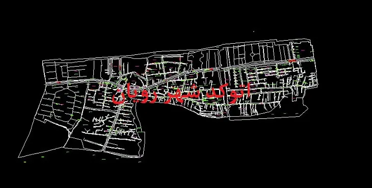 دانلود نقشه اتوکد شهر رویان