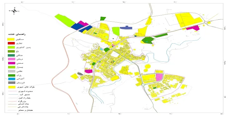 نقشه شیپ فایل (GIS) شهر قصرشیرین 1404 + عکس با کیفیت