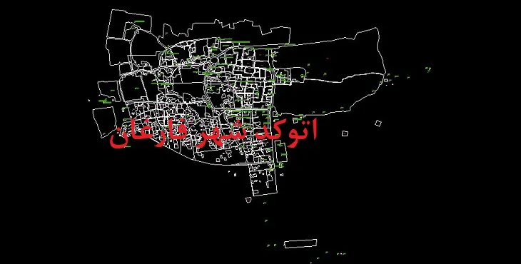دانلود نقشه اتوکد شهر فارغان