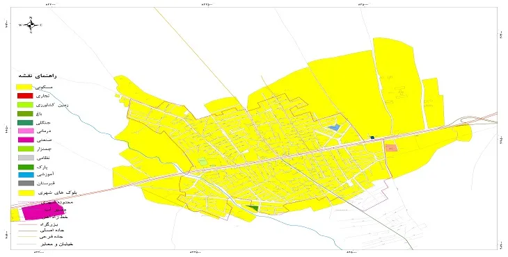 جدیدترین نقشه شهر فاضل آباد | قابل چاپ + کیفیت بالا