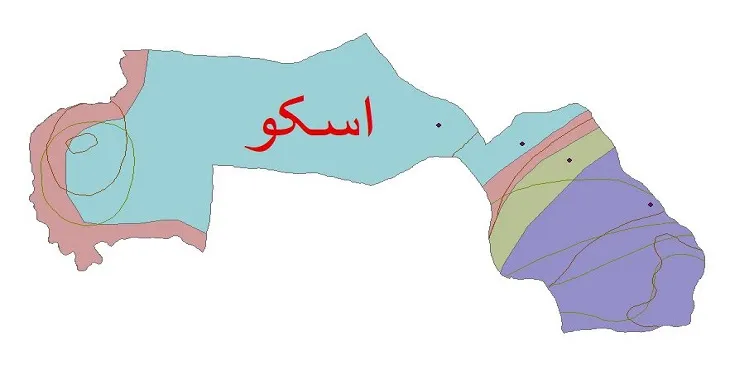نقشه شیپ‌ فایل اقلیم‌شناسی شهرستان اسکو + 7 لایه اقلیمی