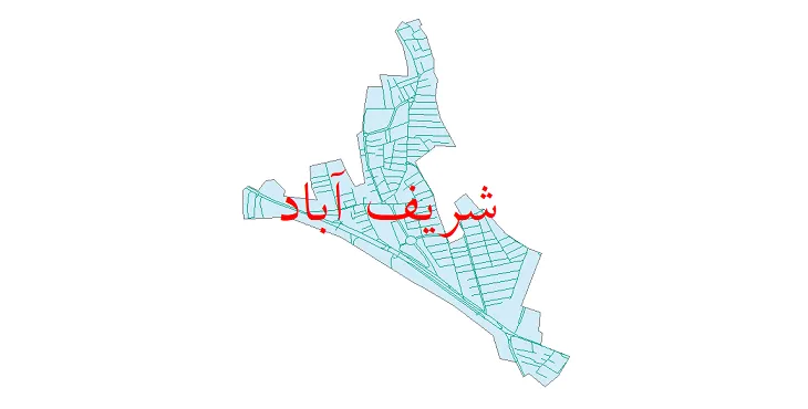 دانلود نقشه شیپ فایل شبکه معابر شهر شریف آباد
